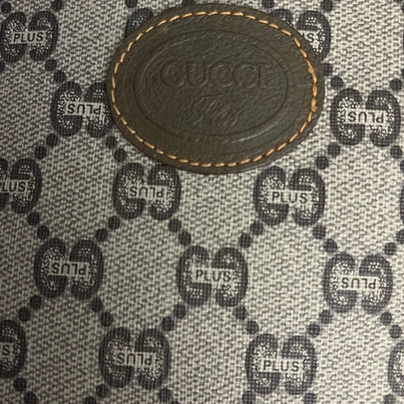 Gucci Cream and Brown Clutch with Interlocking G Logo - Picture 6 of 7